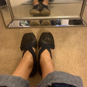 🦄Tory Burch espadrilles with stretchy band size 7